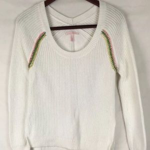 Victoria's Secret white chunky knit long sleeve SP
